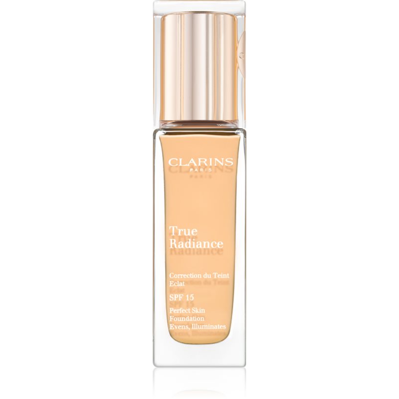 

Clarins Face Make-Up True Radiance освітлюючий та зволожуючий тональний крем SPF 15