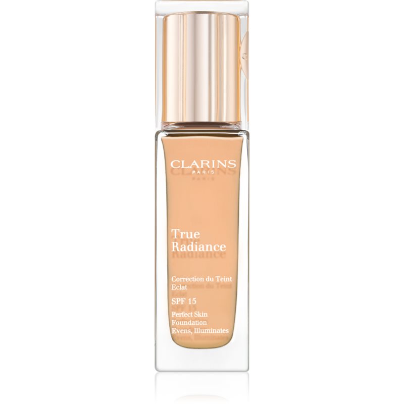 

Clarins Face Make-Up True Radiance освітлюючий та зволожуючий тональний крем SPF 15