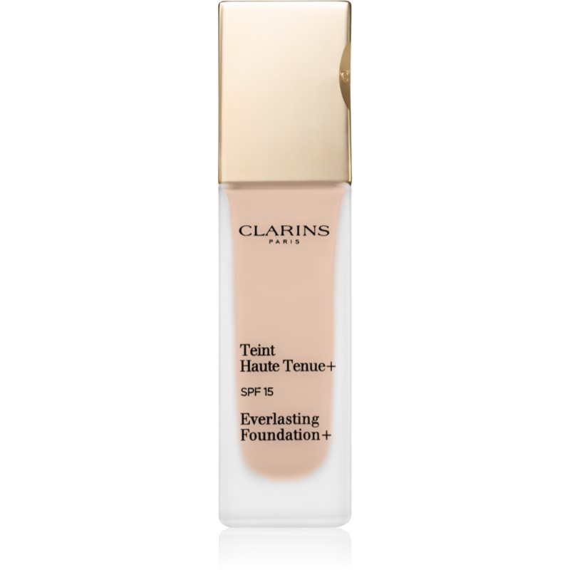 Clarins Everlasting Foundation+ langlebiges Flüssig Make-up LSF 15 Farbton 109 Wheat 30 ml