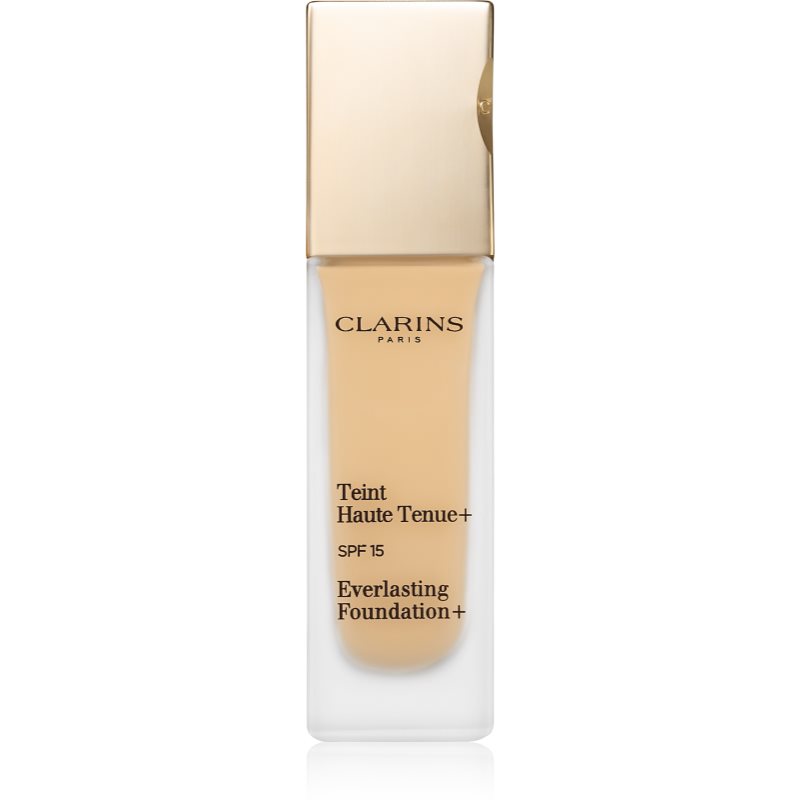 Clarins Everlasting Foundation+ maquillaje fluido de larga duración  SPF 15 tono 110 Honey  30 ml