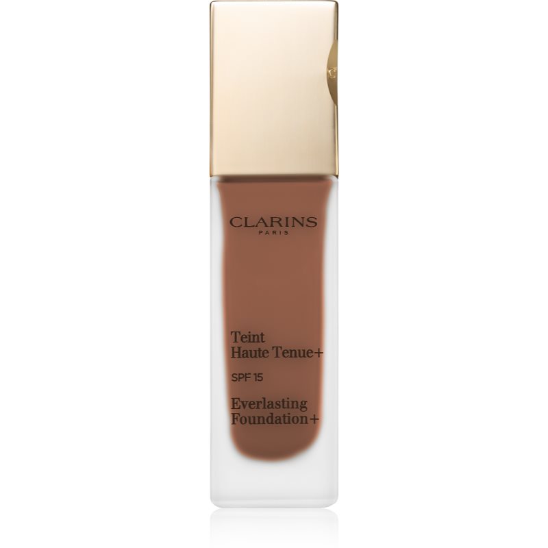 Clarins Everlasting Foundation+ maquillaje fluido de larga duración  SPF 15 tono 115 Cognac  30 ml