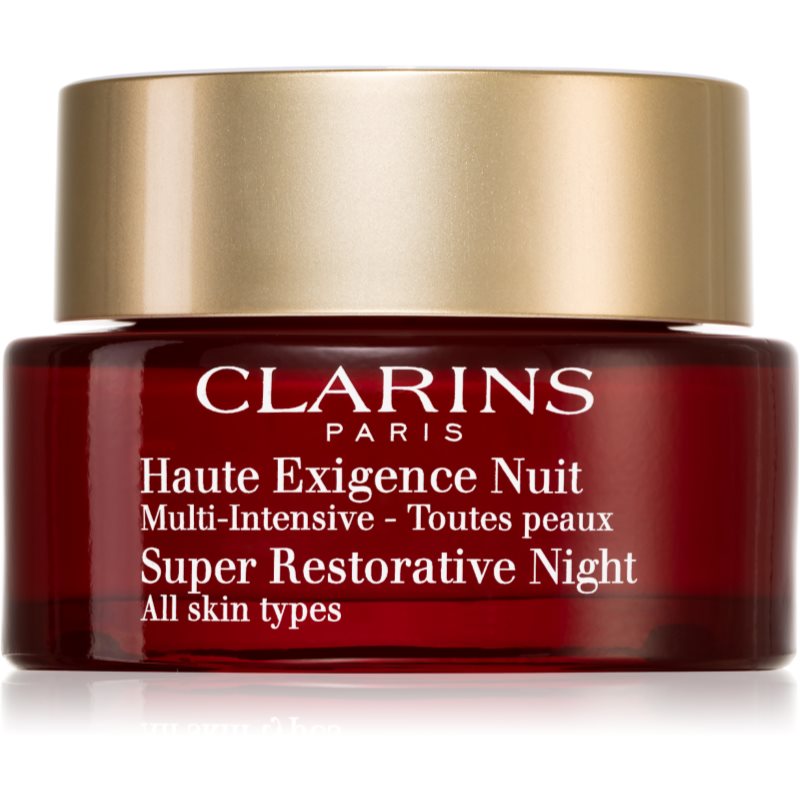 Clarins Super Restorative Night crema de noche antienvejecimiento de acción completa para todo tipo de pieles 50 ml