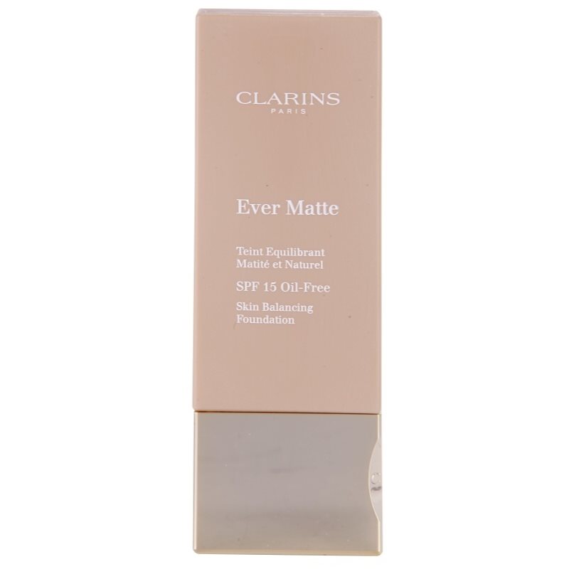 

Clarins Face Make-Up Ever Matte матуючий тональний крем для звуження пор SPF 15 відтінок 112 Amber