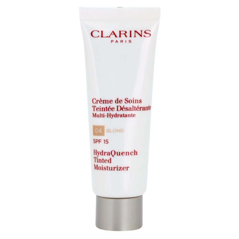 Clarins HydraQuench Tinted Moisturizer лек тониращ крем с хидратиращ ефект SPF 15 цвят 04 Blond  50 мл.