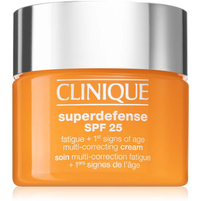 Clinique Superdefense SPF 25 крем против първи белези на стареене за суха и смесена кожа SPF 25 50 мл.
