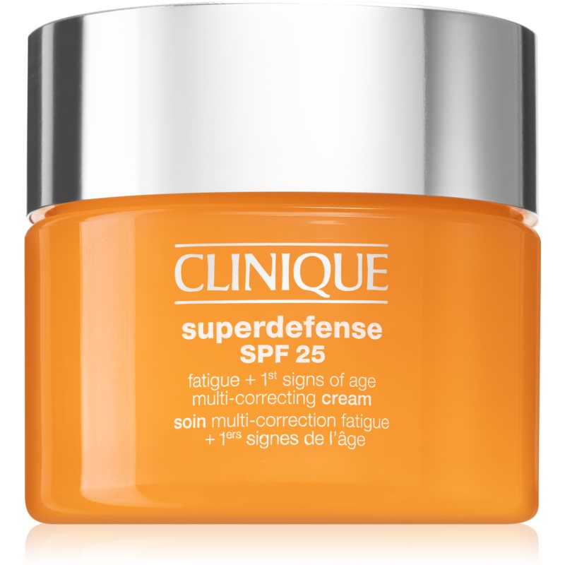 Clinique Superdefense SPF 25 крем против първи белези на стареене за суха и смесена кожа SPF 25 30 мл.