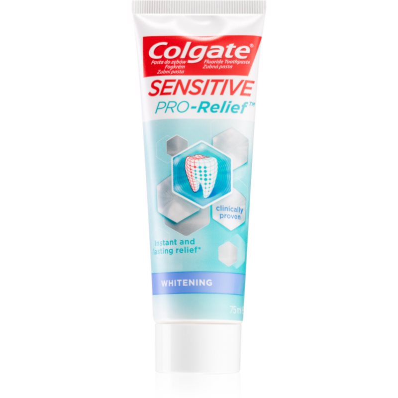 Colgate Sensitive Pro Relief + Whitening Paste mit bleichender Wirkung für empfindliche Zähne 75 ml