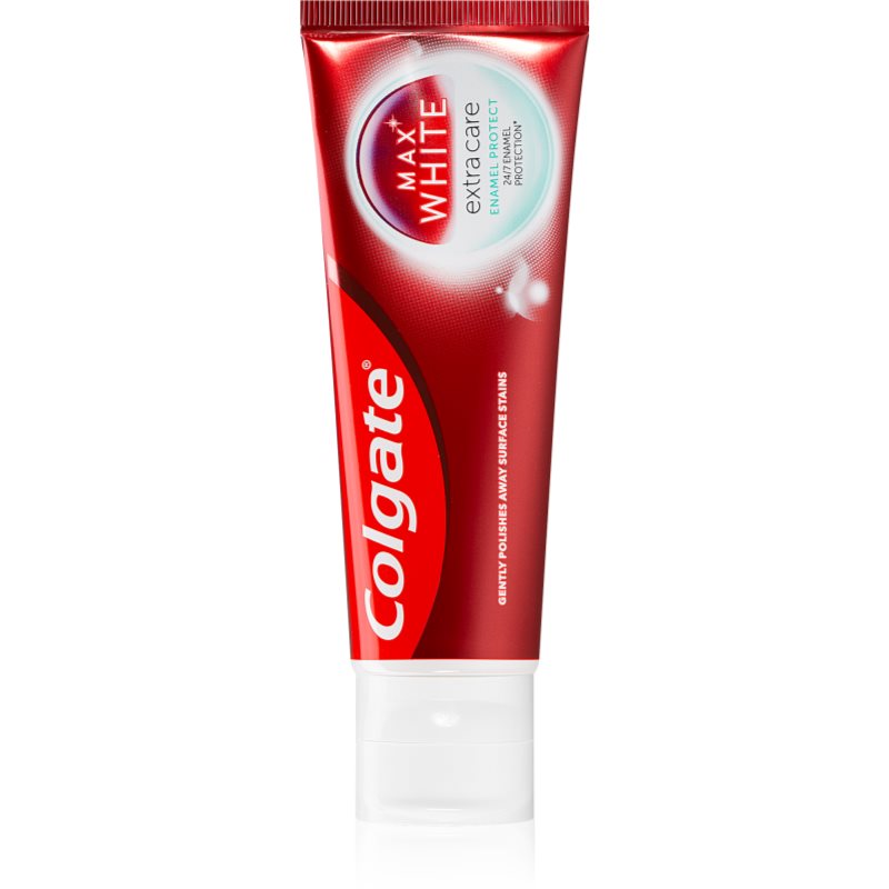 Colgate Max White Extra Care Enamel Protect нежна избелваща паста за зъби защита на зъбния емайл 75 мл.