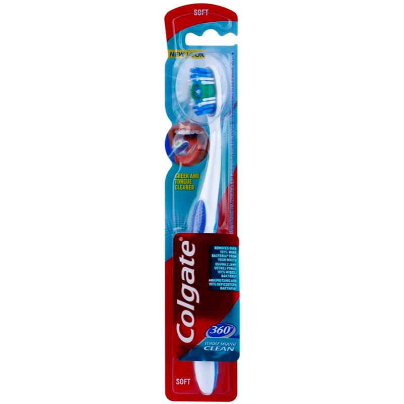 

Colgate 360° Whole Mouth Clean зубна щітка м'яка