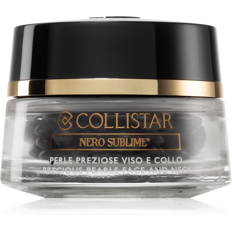 Collistar Nero Sublime® Precious Pearls Face and Neck sérum facial em cápsulas 60 un.