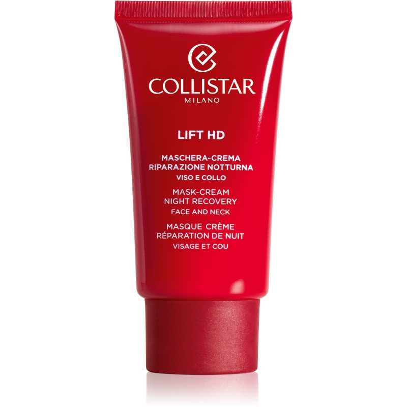 Collistar Lift HD Mask-Cream Night Recovery regeneráló éjszakai ápolás a bőr feszességének megújítására 50 ml