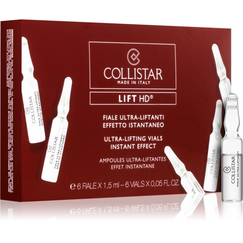 Collistar Lift HD Ultra-Lifting Vials Instant Effect lifting serum za obraz 6 x 1,5 ml