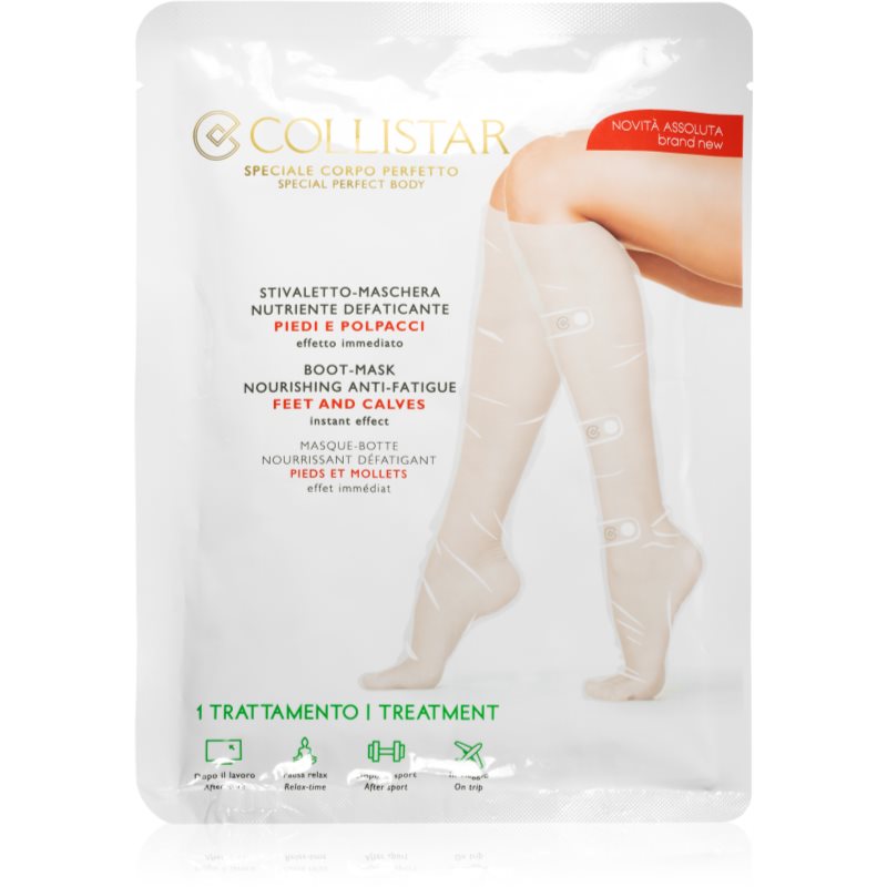 Collistar Special Perfect Body Boot-Mask Nourishing Anti-Fatigue Feet And Calves подхранваща маска  за крака 2 бр.