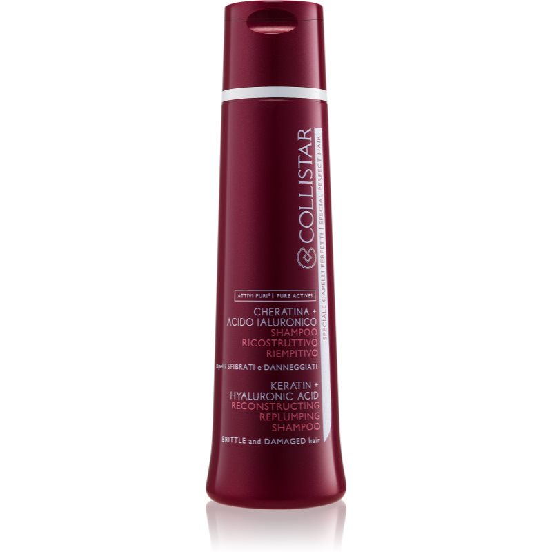 Collistar Special Perfect Hair Keratin+Hyaluronic Acid Shampoo regeneracijski šampon za šibke in poškodovane lase 250 ml