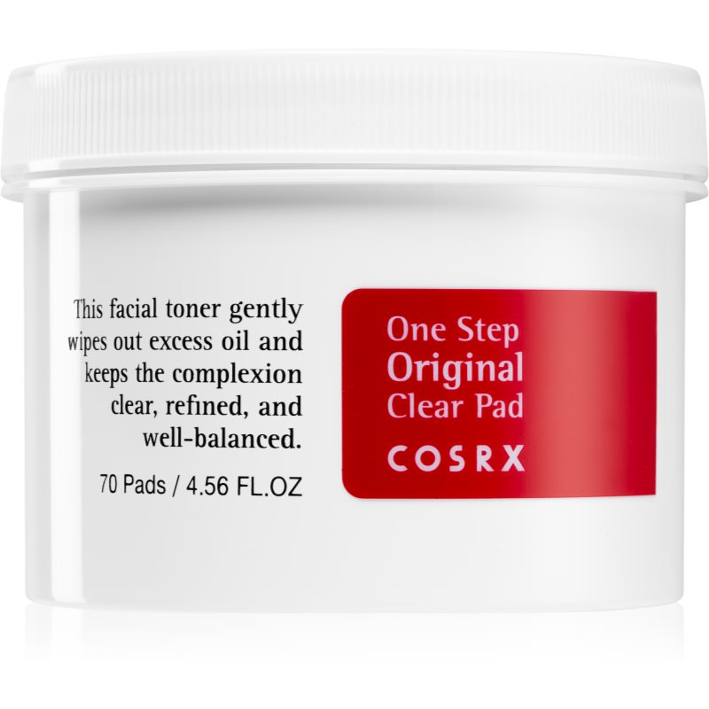 Cosrx One Step Original toalhetes de limpeza para redução de oleosidade da pele 70 un.