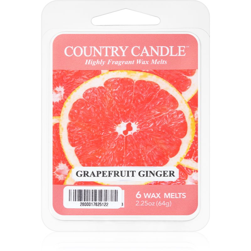 Country Candle Grapefruit Ginger cera para lámparas aromáticas 64 g