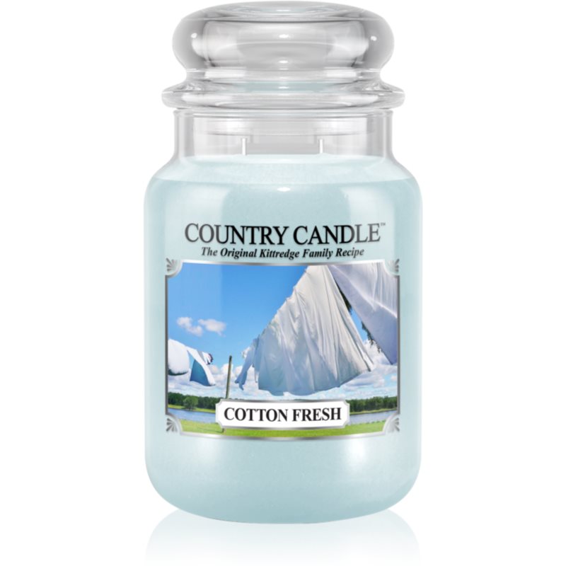 Country Candle Cotton Fresh dišeča sveča 652 g