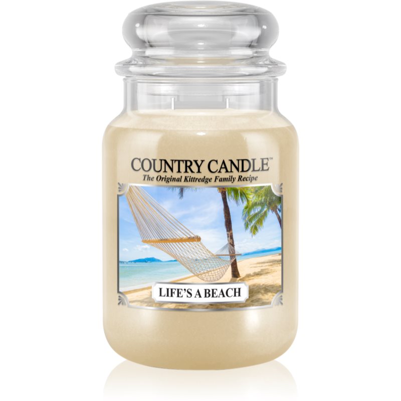 Country Candle Life's a Beach dišeča sveča 652 g
