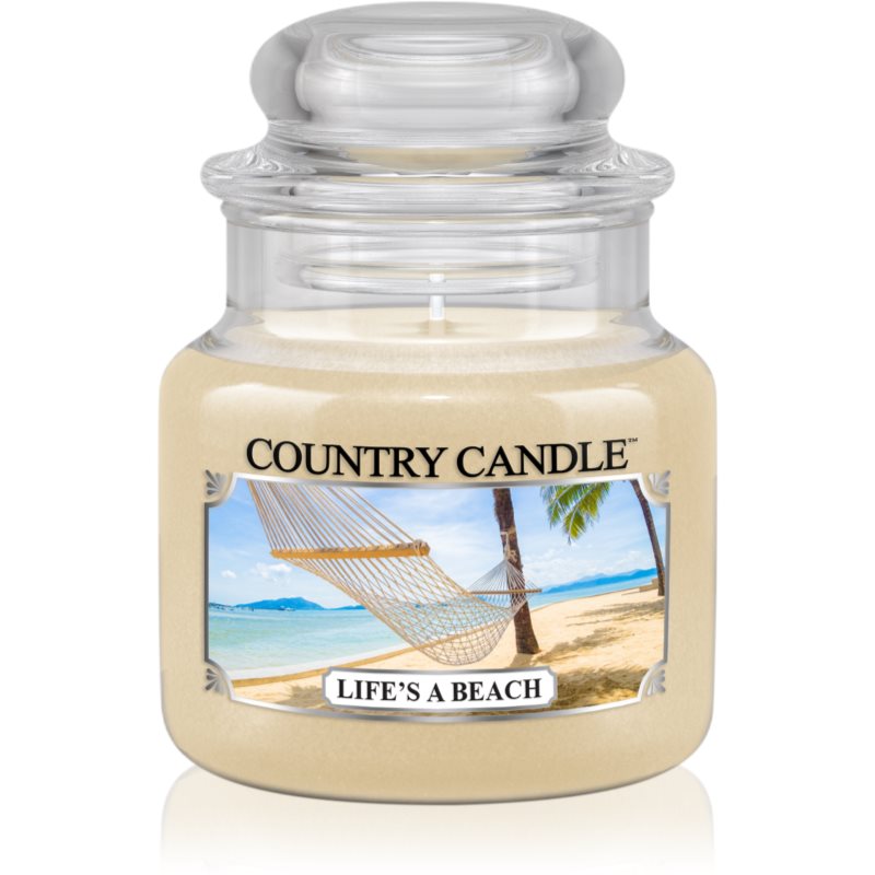 Country Candle Life's a Beach dišeča sveča 104 g