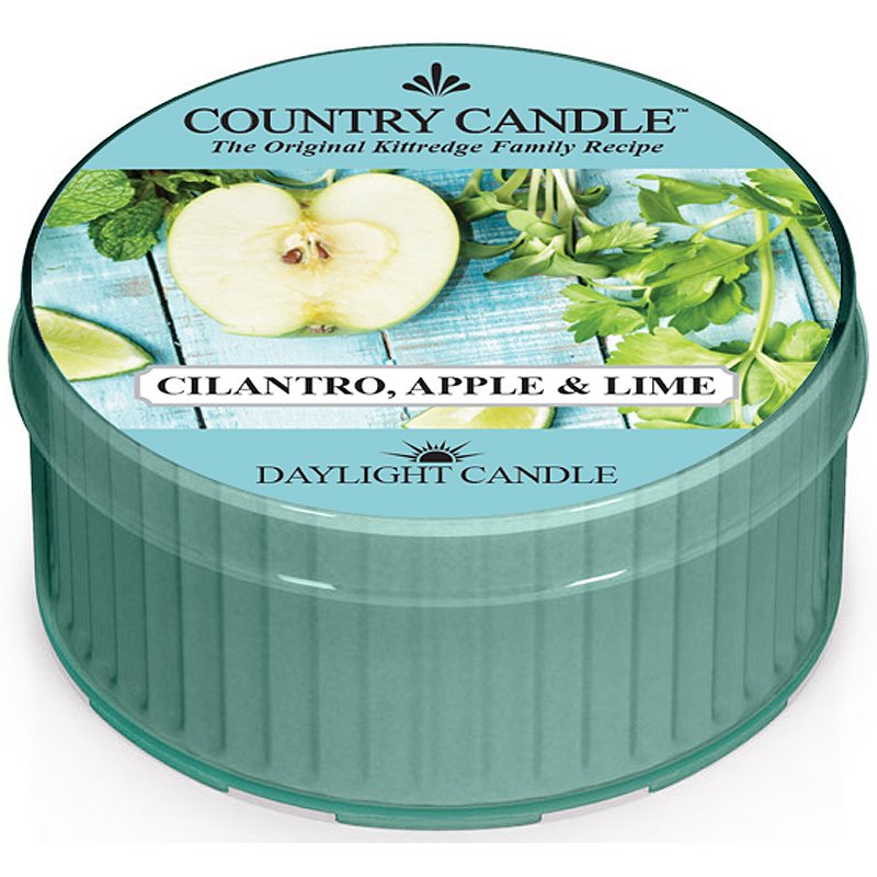 Country Candle Cilantro, Apple & Lime vela do chá 42 g