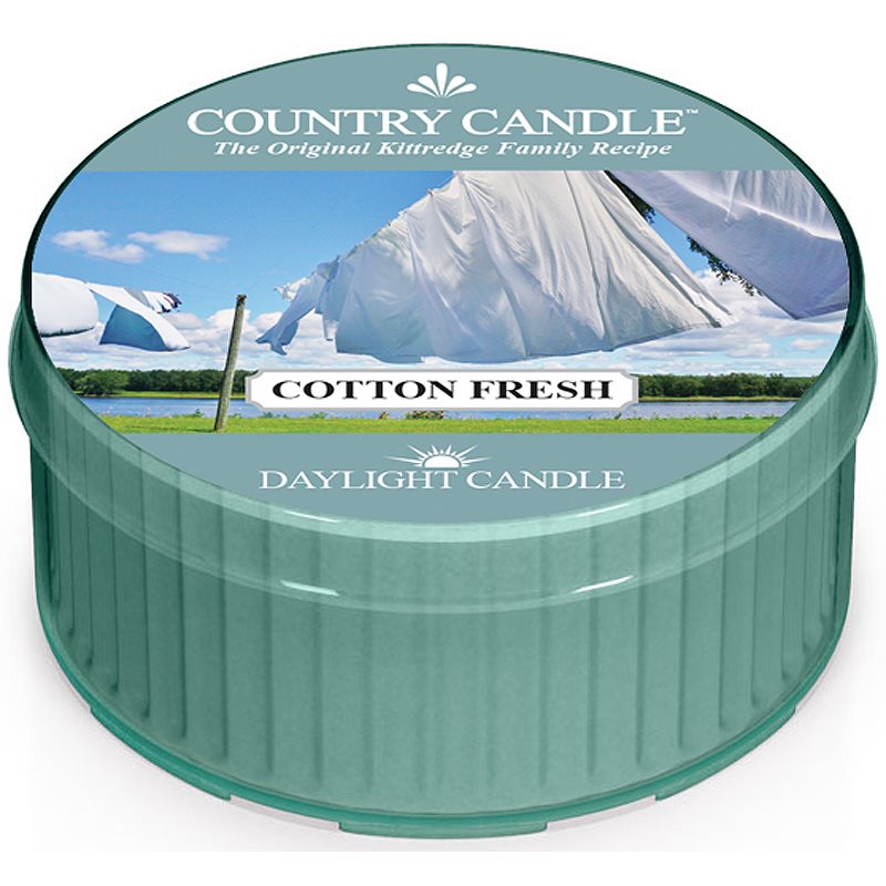 Country Candle Cotton Fresh vela do chá 42 g