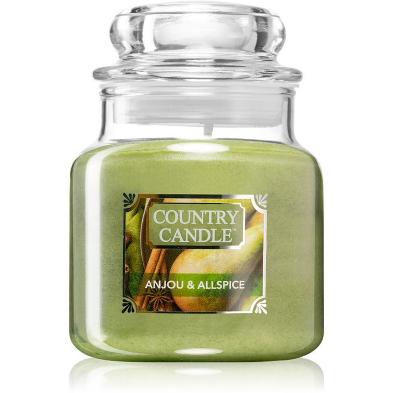 Country Candle Anjou & Allspice vela perfumada pequeno 104 g