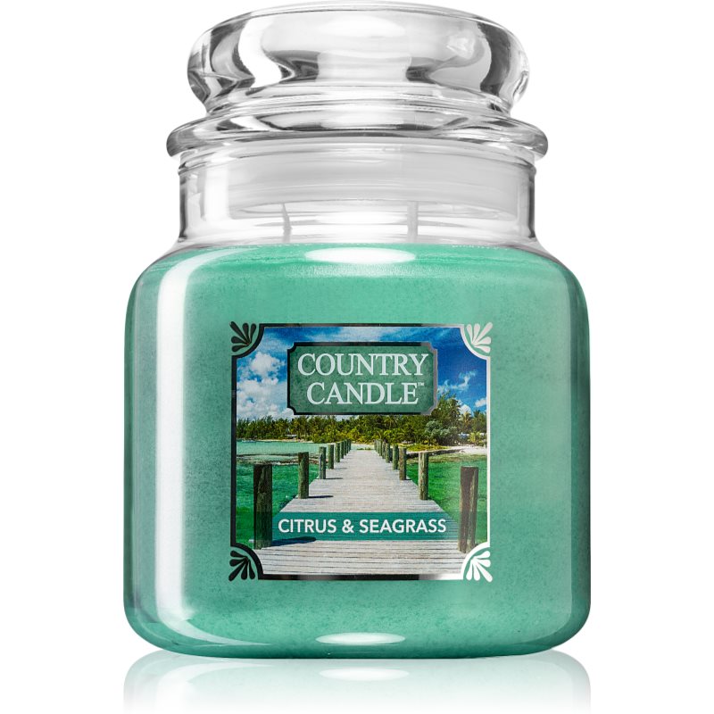 Country Candle Citrus & Seagrass Duftkerze   mittlere 453 g