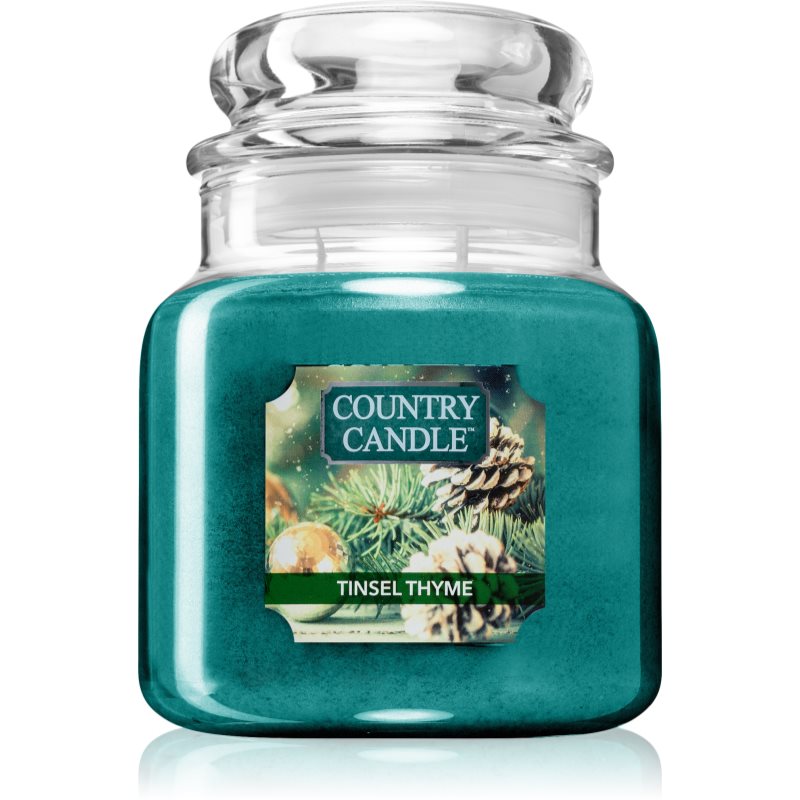 Country Candle Tinsel Thyme vela perfumada 453 g
