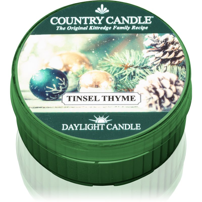 Country Candle Tinsel Thyme vela do chá 42 g