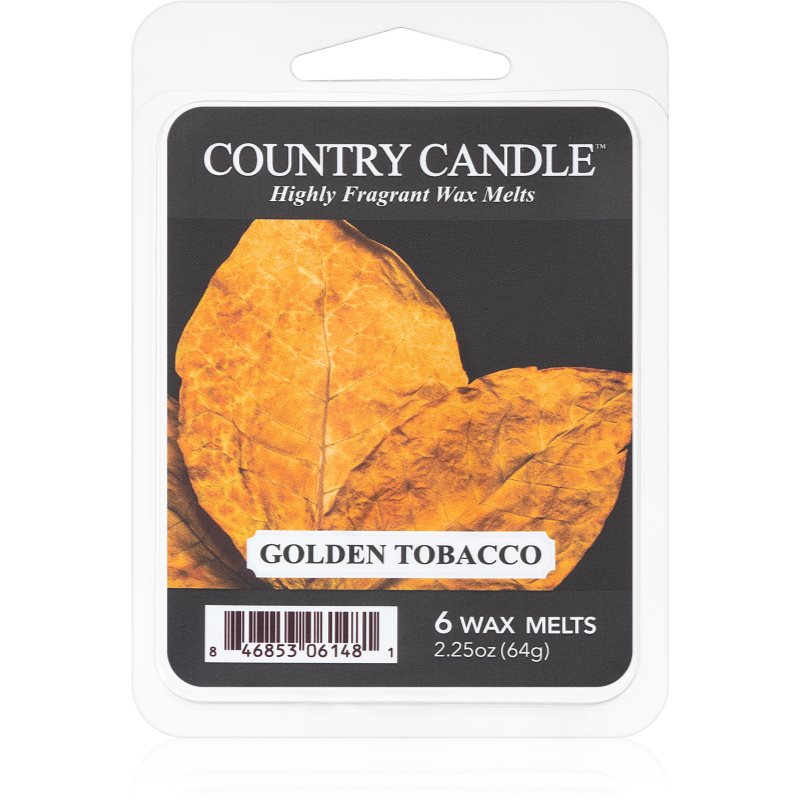 Country Candle Golden Tobacco vosek za aroma lučko 64 g