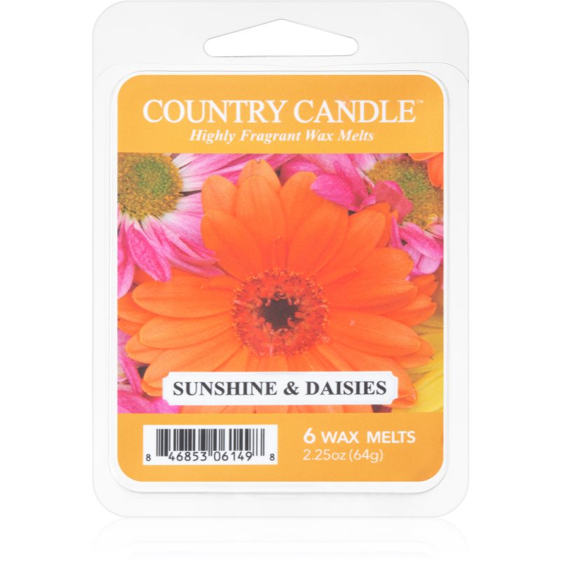 Country Candle Sunshine & Daisies vosek za aroma lučko 64 g