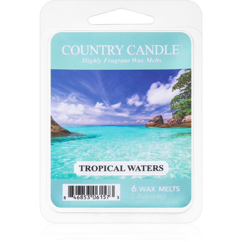 Country Candle Tropical Waters vosek za aroma lučko 64 g