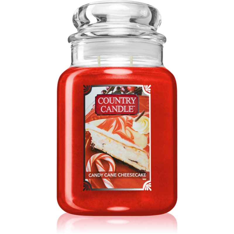 Country Candle Candy Cane Cheescake dišeča sveča 680 g