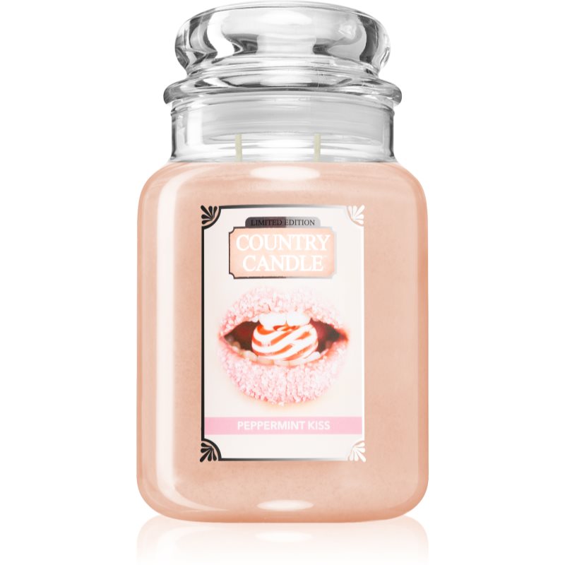 Country Candle Peppermint Kiss ароматна свещ 680 гр.