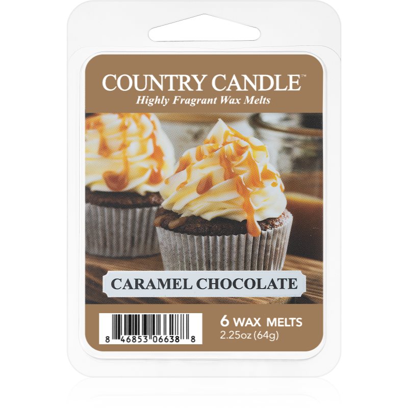 Country Candle Caramel Chocolate vosek za aroma lučko 64 g