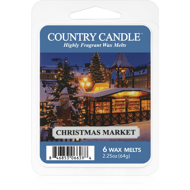 Country Candle Christmas Market vosek za aroma lučko 64 g