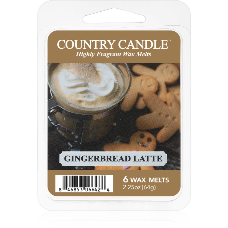 Country Candle Gingerbread Latte cera derretida aromatizante 64 g