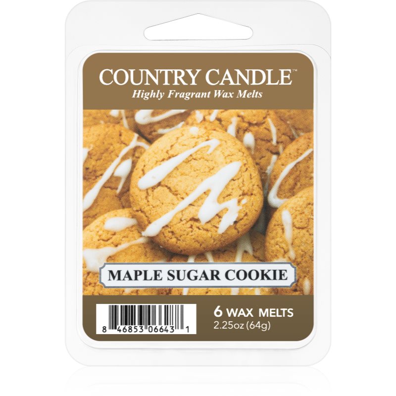 Country Candle Maple Sugar & Cookie cera para lámparas aromáticas 64 g