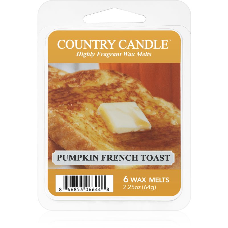 Country Candle Pumpkin & French Toast cera derretida aromatizante 64 g