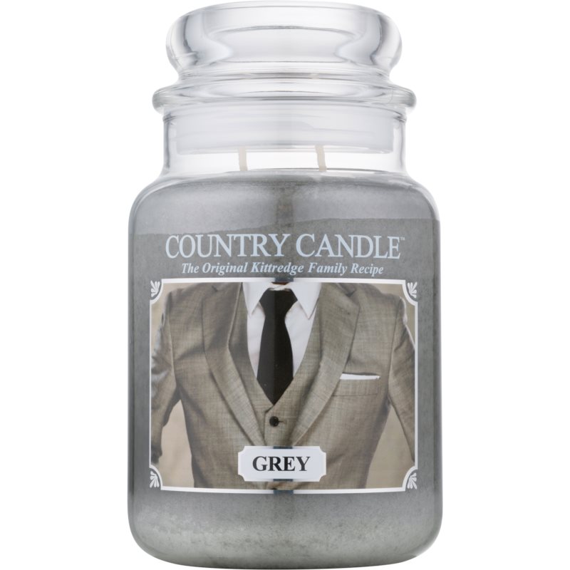 Country Candle Grey dišeča sveča 652 g