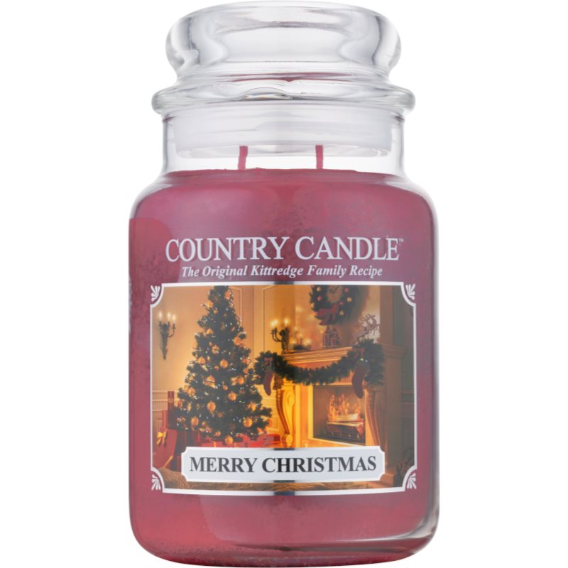 Country Candle Merry Christmas dišeča sveča 652 g