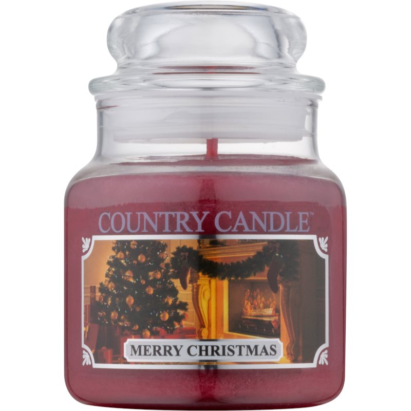 Country Candle Merry Christmas dišeča sveča 104 g