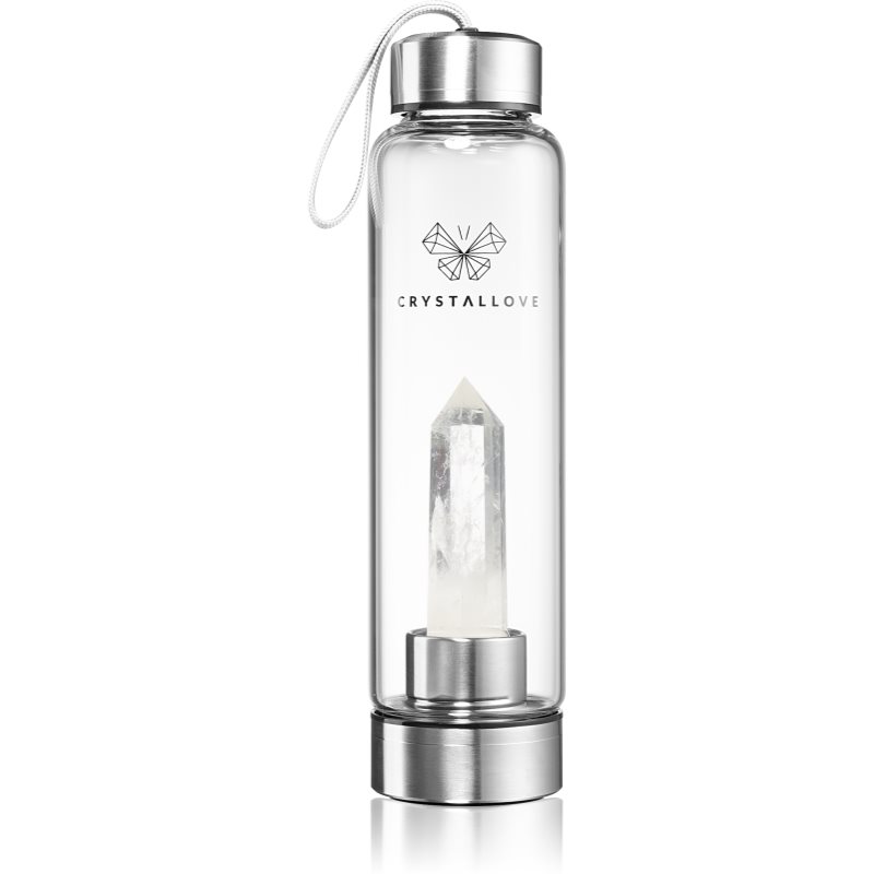 Crystallove Bottle Clear Quartz steklenica za vodo 550 ml