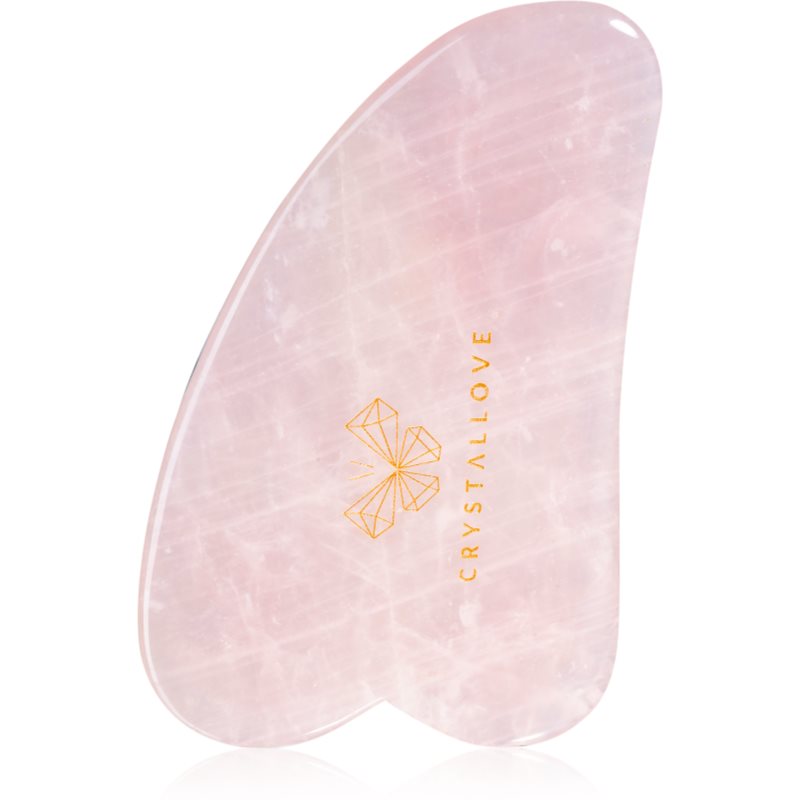 Crystallove Rose Quartz Gua Sha Plate accesorio para masaje