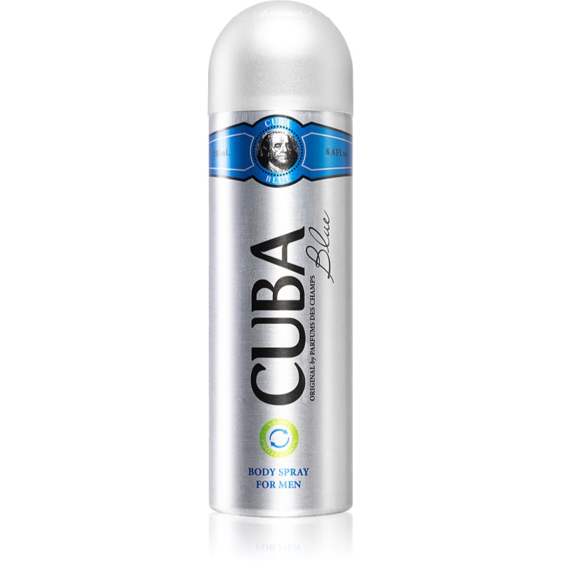 Cuba Blue desodorante y spray corporal para hombre 200 ml