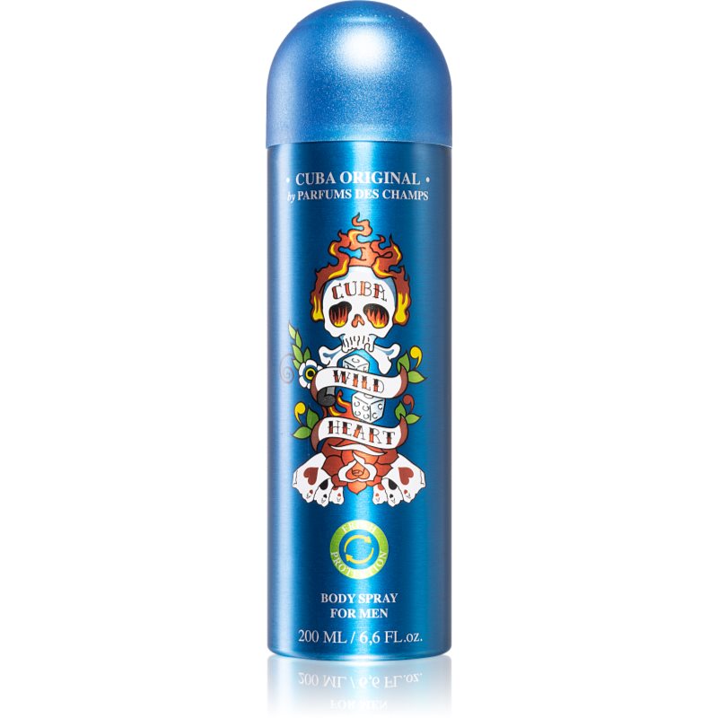 Cuba Wild Heart Deodorant Spray für Herren 200 ml