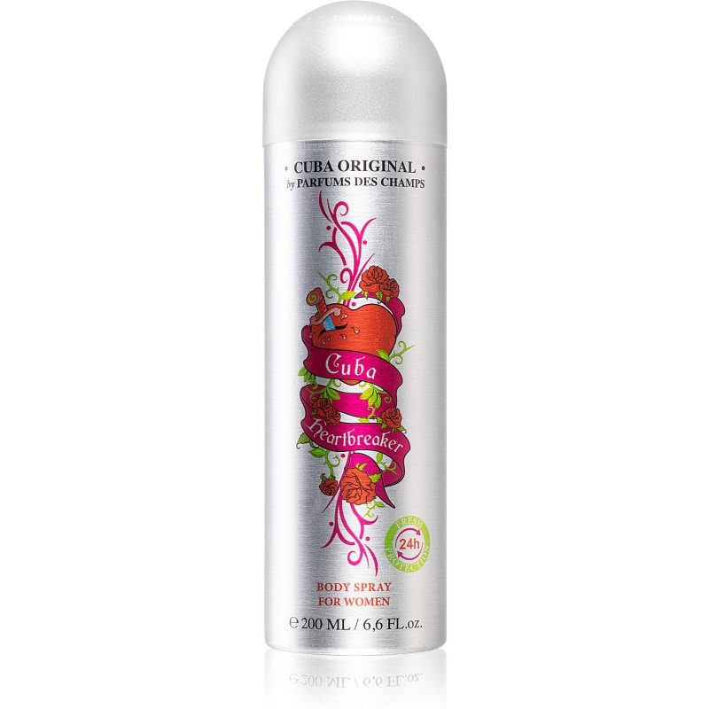 Cuba Heartbreaker deodorant spray para mulheres 200 ml