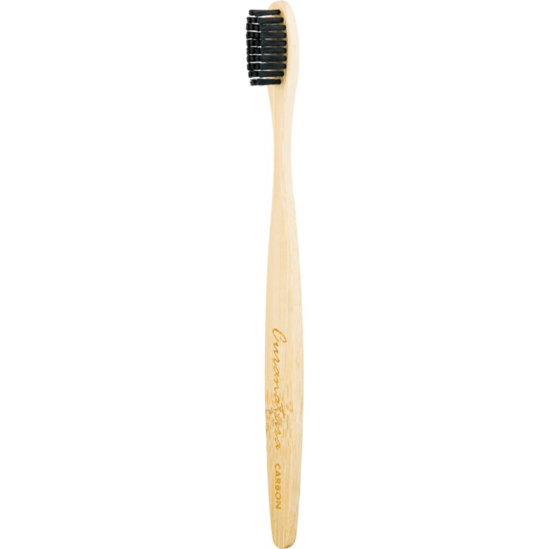 Curanatura Carbon escova de dentes de bambu soft