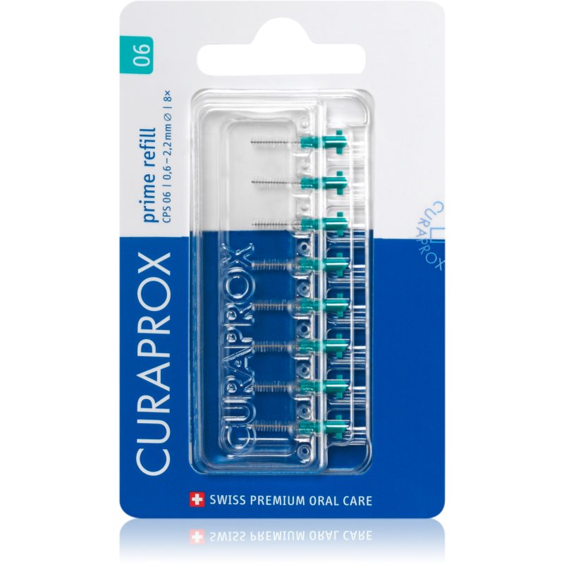 Curaprox Prime Refill tartalék fogköztisztító kefe CPS 06 0,6 - 2,2 mm 8 db