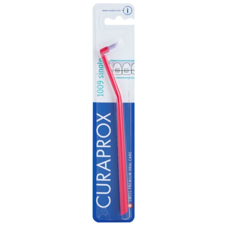 

Curaprox 1009 Single монопучкова зубна щітка для користувачів брекет-систем